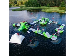 Commercial Inflatable Water Park, تخصيص الحديقة المائية العائمة نفخ أكوا ملعب للبحر
 & Inflatable Water Park China