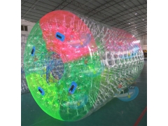 Inflatable Water Park Business Plan, Colorful Floating Water Roller & Lakes Entrance Aqua Park